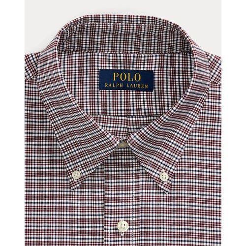 폴로 랄프로렌 Custom Fit Plaid Pinpoint Oxford Shirt