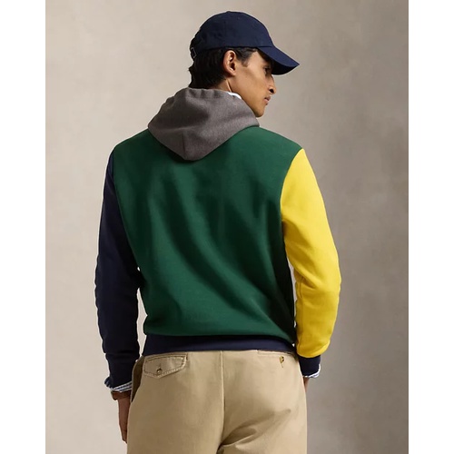 폴로 랄프로렌 Logo Color-Blocked Double-Knit Hoodie