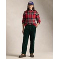 Classic Fit Pleated Corduroy Pant