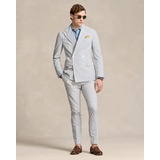 Pleated Seersucker Suit Trouser