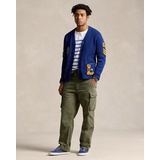 Relaxed Fit Herringbone Cargo Pant