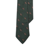 Vintage-Inspired Owl Silk Repp Tie