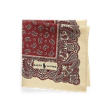 Paisley Silk Crepe Pocket Square