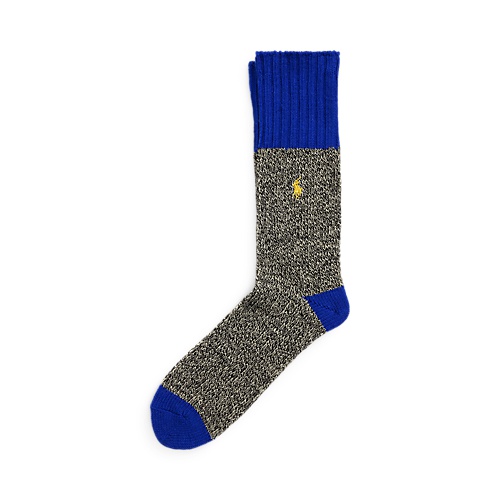 폴로 랄프로렌 Marled Wool-Blend Boot Socks