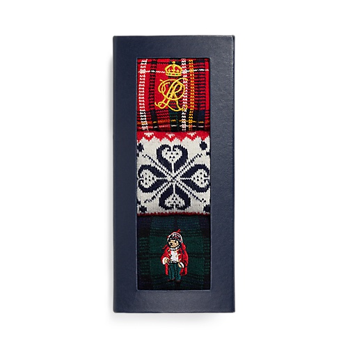 폴로 랄프로렌 Polo Bear Wool-Blend 3-Sock Gift Set