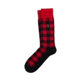 Buffalo Check Wool-Blend Boot Socks