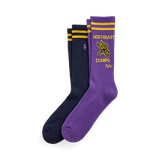 Graphic Cotton-Blend Crew Sock 2-Pack