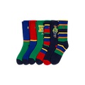 Polo Bear Cotton-Blend Crew Sock 6-Pack