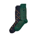 Crest & Paisley Trouser Sock 2-Pack