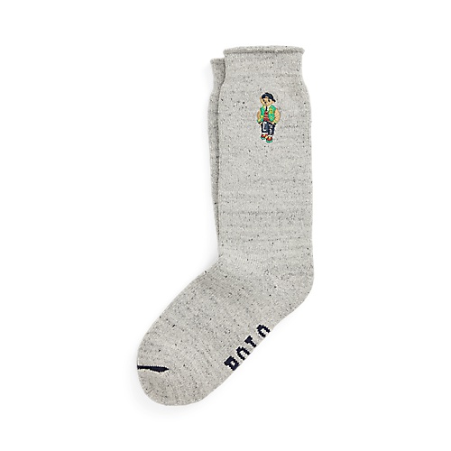 폴로 랄프로렌 Polo Bear Heathered Cotton-Blend Socks