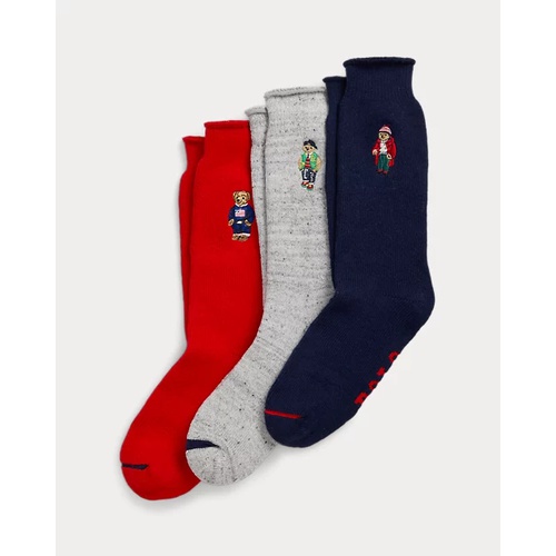 폴로 랄프로렌 Polo Bear Roll-Top 3-Sock Gift Set