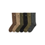 Cotton-Blend Crew Sock 6-Pack