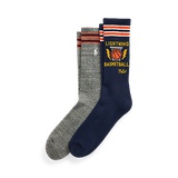 Graphic Cotton-Blend Crew Sock 2-Pack