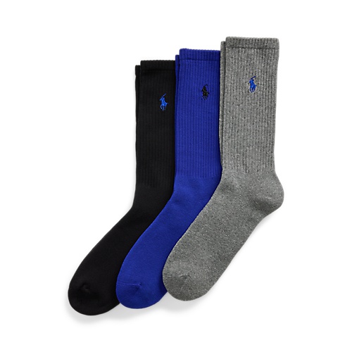 폴로 랄프로렌 Cotton-Blend Crew Sock 3-Pack