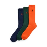 Cotton-Blend Crew Sock 3-Pack