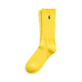 Signature Pony Cotton-Blend Crew Socks