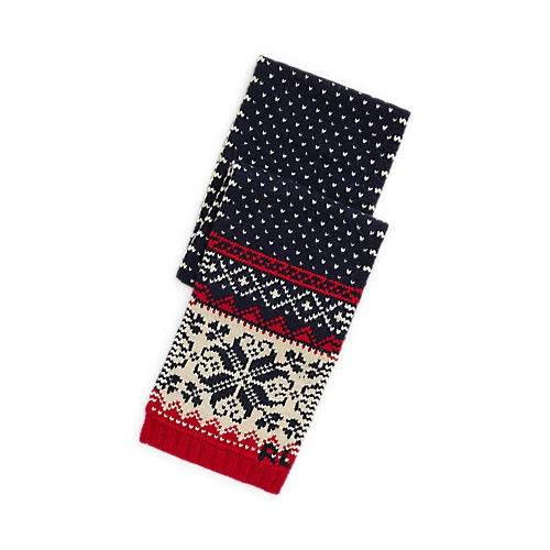 폴로 랄프로렌 Patterned Wool-Blend Scarf