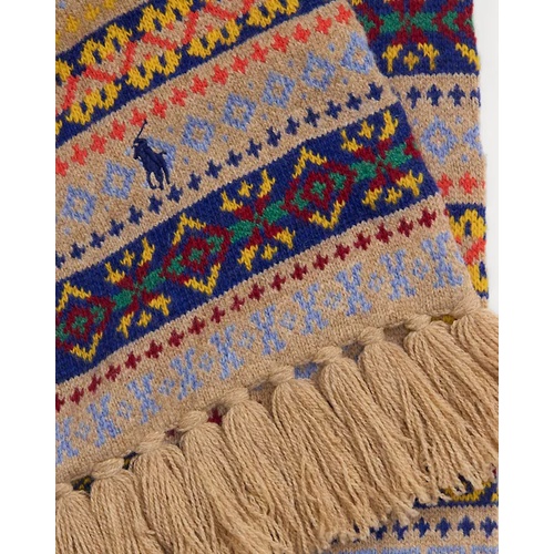 폴로 랄프로렌 Fair Isle Wool-Blend Scarf