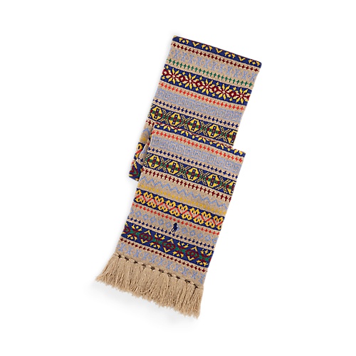 폴로 랄프로렌 Fair Isle Wool-Blend Scarf