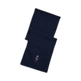 Polo Bear Rib-Knit Scarf