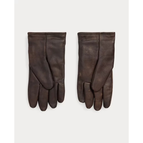 폴로 랄프로렌 Wool-Cuff Leather Gloves