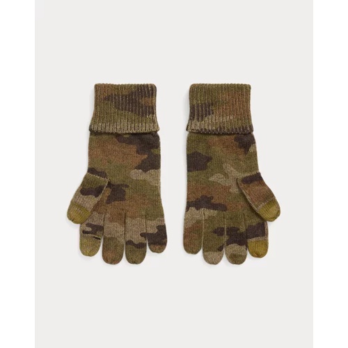 폴로 랄프로렌 Camo Wool-Blend Touch-Screen Gloves