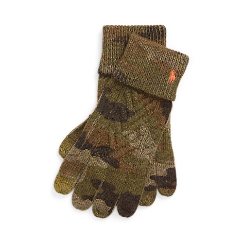 폴로 랄프로렌 Camo Wool-Blend Touch-Screen Gloves