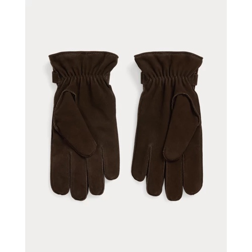 폴로 랄프로렌 Cashmere-Lined Suede Gloves