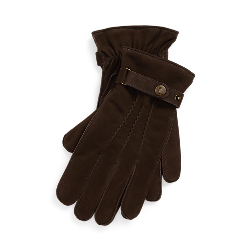 폴로 랄프로렌 Cashmere-Lined Suede Gloves