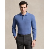 Classic Fit Mesh Long-Sleeve Polo Shirt