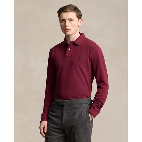 폴로 랄프로렌 Classic Fit Mesh Long-Sleeve Polo Shirt