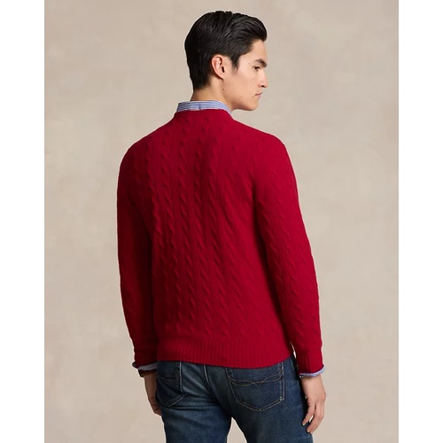 폴로 랄프로렌 Cable-Knit Wool-Cashmere Sweater