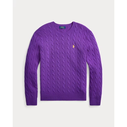 폴로 랄프로렌 Cable-Knit Wool-Cashmere Sweater