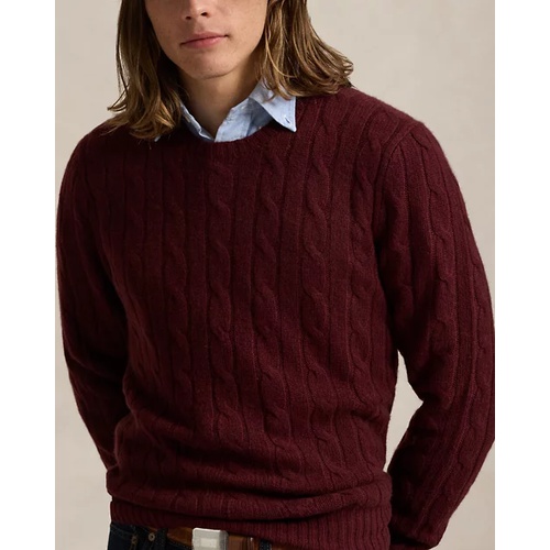 폴로 랄프로렌 The Iconic Cable-Knit Cashmere Sweater