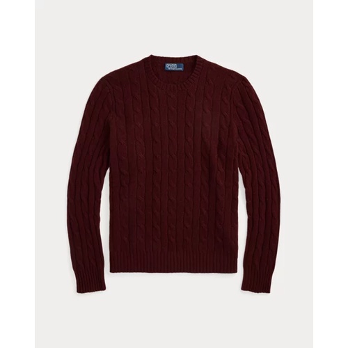 폴로 랄프로렌 The Iconic Cable-Knit Cashmere Sweater