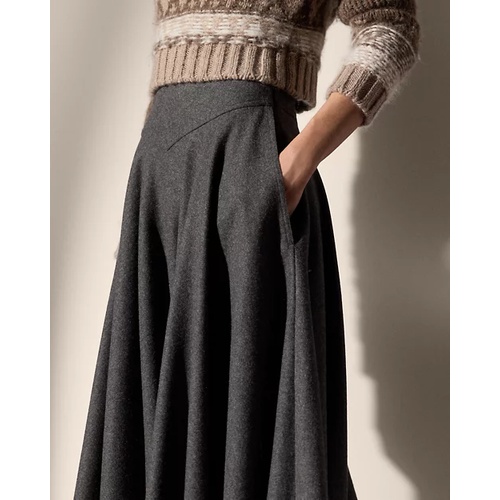 폴로 랄프로렌 Jennine Wool Flannel Skirt