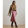 Satin Charmeuse Midi Skirt