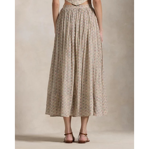 폴로 랄프로렌 Floral Cotton A-Line Skirt