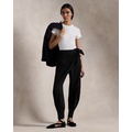 Wool Wide-Leg Tapered Wrap Pant