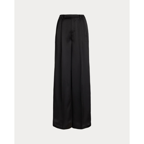 폴로 랄프로렌 Pleated Satin Charmeuse Wide-Leg Pant