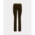 Stretch Corduroy Mid-Rise Straight Pant