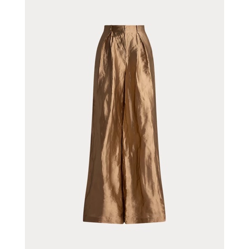 폴로 랄프로렌 Greer Metallic Organza Pleated Pant