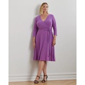 Surplice Jersey Dress