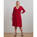 Surplice Jersey Dress