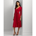 Surplice Jersey Dress