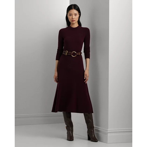 폴로 랄프로렌 Wool-Blend Long-Sleeve Sweater Dress