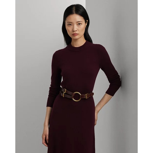 폴로 랄프로렌 Wool-Blend Long-Sleeve Sweater Dress