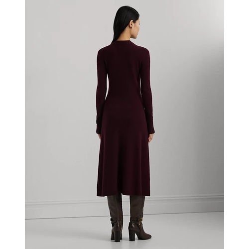 폴로 랄프로렌 Wool-Blend Long-Sleeve Sweater Dress