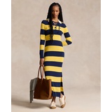 Striped Cashmere Rugby Sweater Dress