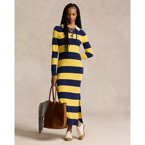 폴로 랄프로렌 Striped Cashmere Rugby Sweater Dress